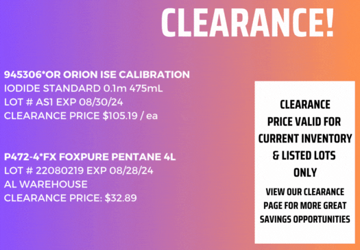 Short dated clearance items